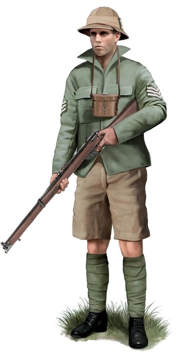 Сержант батальона 1/19 (Сент-Панкрас) Лондонского полка, 1917 г.