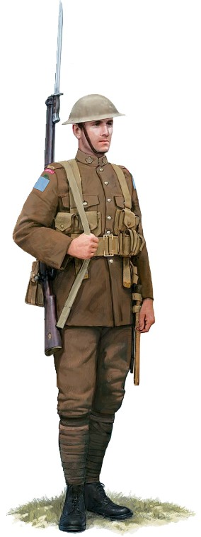 Рядовой Канадского полка легкой пехоты принцессы Патрисии, 1918 г.