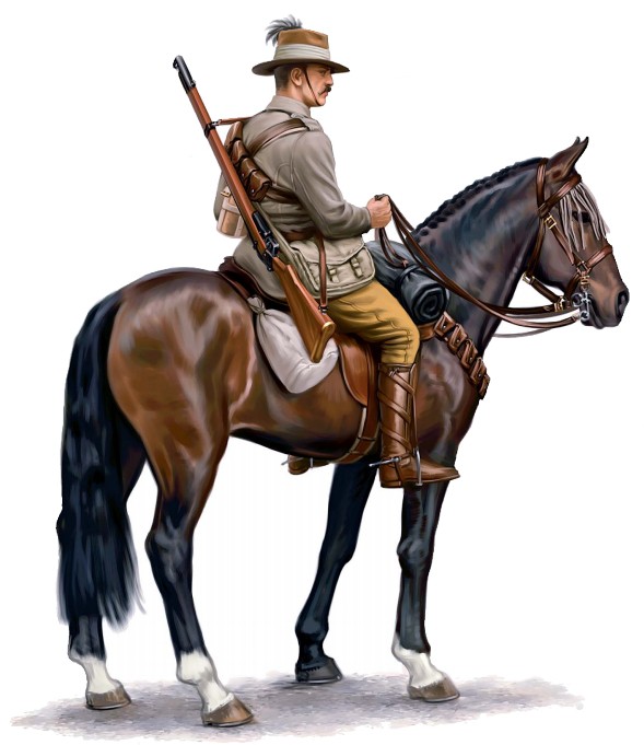Рядовой 1-го австралийского легкого кавалерийского полка, 1917 г.