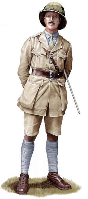Лейтенант 1-го батальона Африканского стрелкового полка Короля, 1914 г.