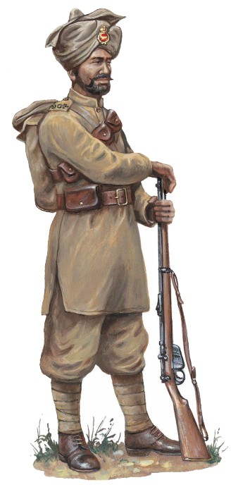 Рядовой 90-го Пенджабского полка, 1916 г.