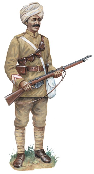 Сержант 29-го Пенджабского полка, 1915 г. 