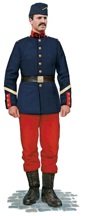 Сержант 105-го полка, 1914 г.