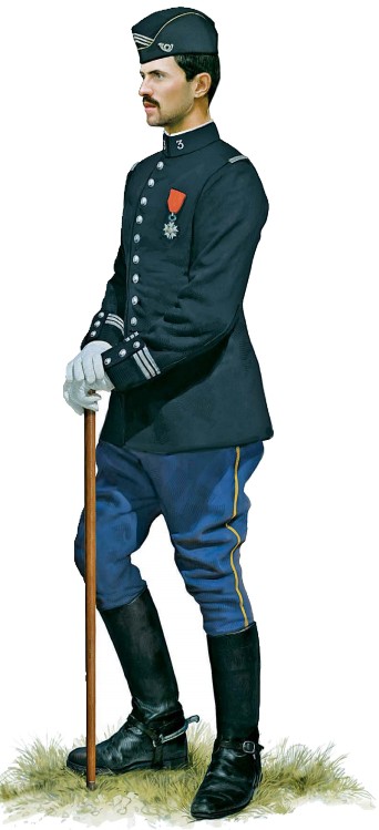 Капитан 3-го батальона пеших егерей, 1914 г.