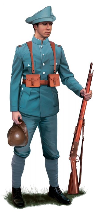 Рядовой егерского полка Польского легиона, 1917 г.