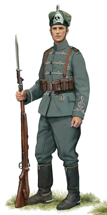 Рядовой 17-го (Брауншвейгского) гусарского полка, 1915 г.