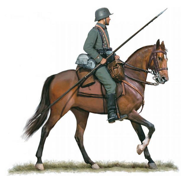 Рядовой 1-го Баварского уланского (Кайзера Вильгельма II) полка, 1917 г.