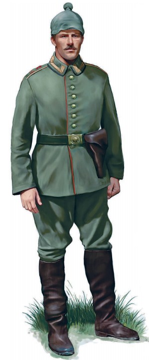 Унтер-офицер 30-го (1-го Баденского) полка полевой артиллерии, 1914 г.
