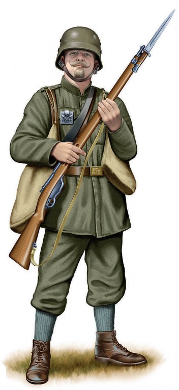 Рядовой 11-го штурмового батальона, 1918 г.