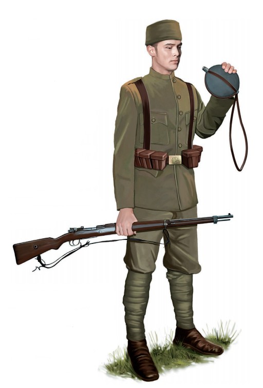 Рядовой Нишамских стрелков, 1916 г.