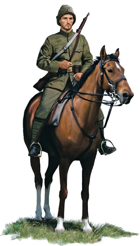 Рядовой кавалерии, 1917 г.