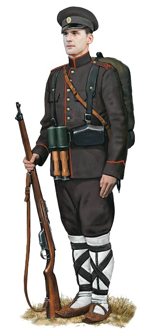 Рядовой 14-го пехотного полка, 1917 г.