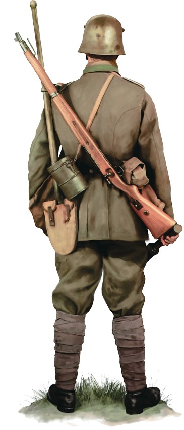 Рядовой штурмового батальона, 1917 г.