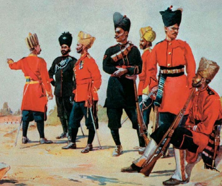 Изображенную на иллюстрации униформу носили в Индии к началу войны