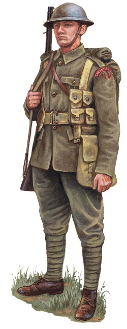 Рядовой 4-го батальона Гвардейского гренадерского полка, 1917 г.