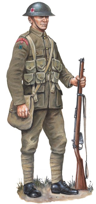 Рядовой 2-го батальона Шотландского гвардейского полка, 1917 г.