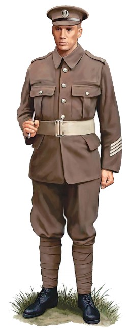 Полковой сержант-квартирмейстер Миддлсексского полка, 1915 г.