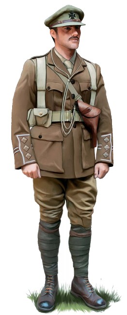 Капитан Королевского стрелкового корпуса, 1916 г.