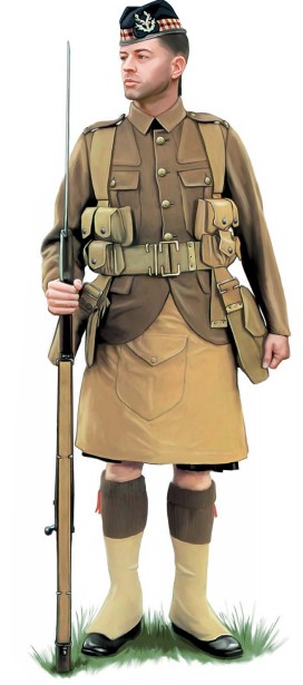 Лейтенант Королевского шотландского пограничного полка, 1915 г.