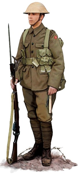 Рядовой 5-го батальона Ланкаширского фузилерного полка, 1918 г. 