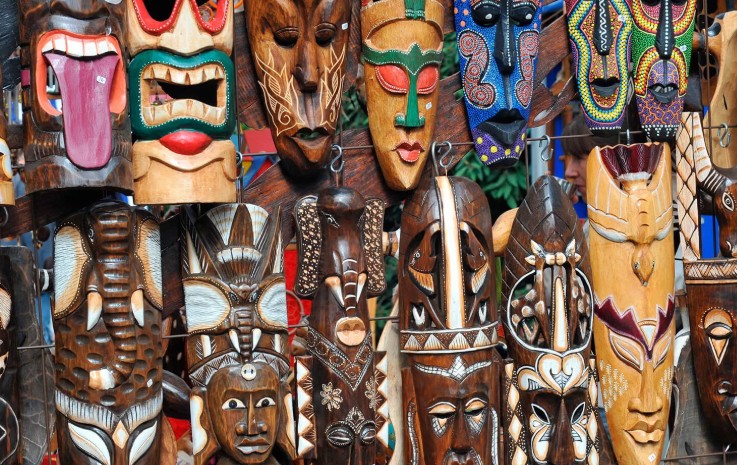 Маорийские настенные деревянные маски