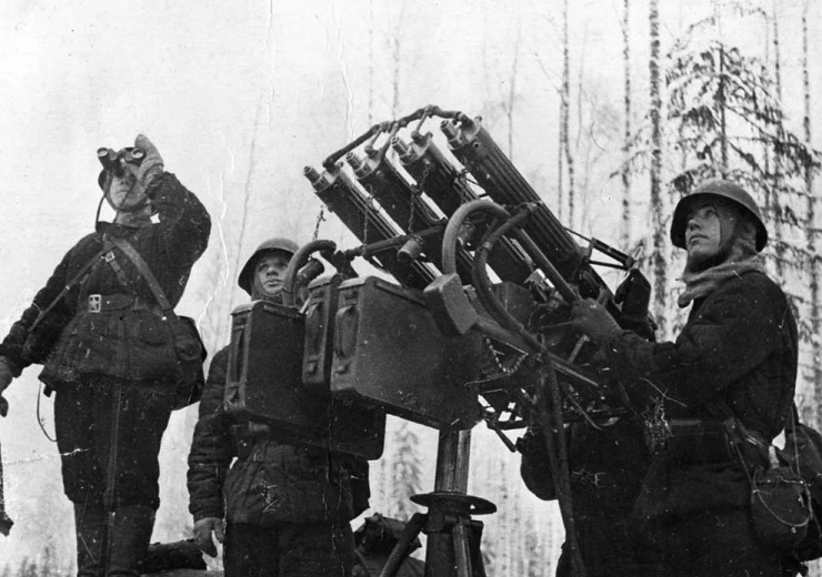 Счетверенная пулеметная установка М4. 1931 г. СССР