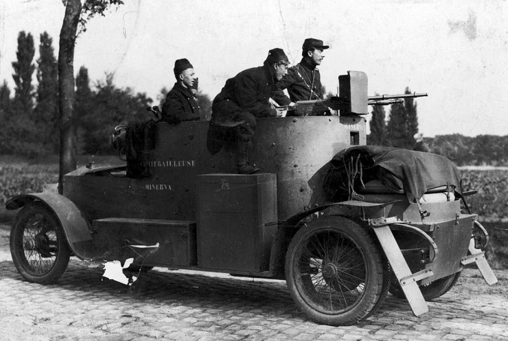 Бельгийский броневик «Минерва». 1914 г.