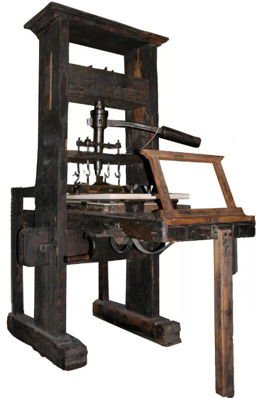 Печатный станок Гутенберга