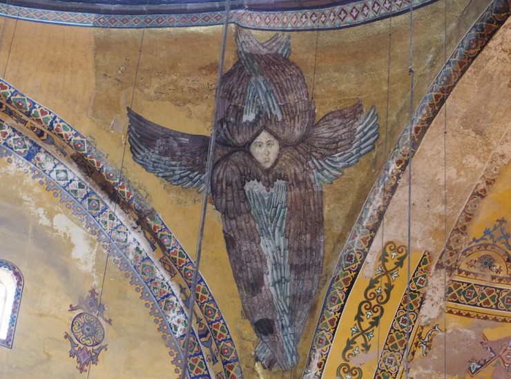 Изображение Серафима. Мозаика церкви Айя София в Стамбуле