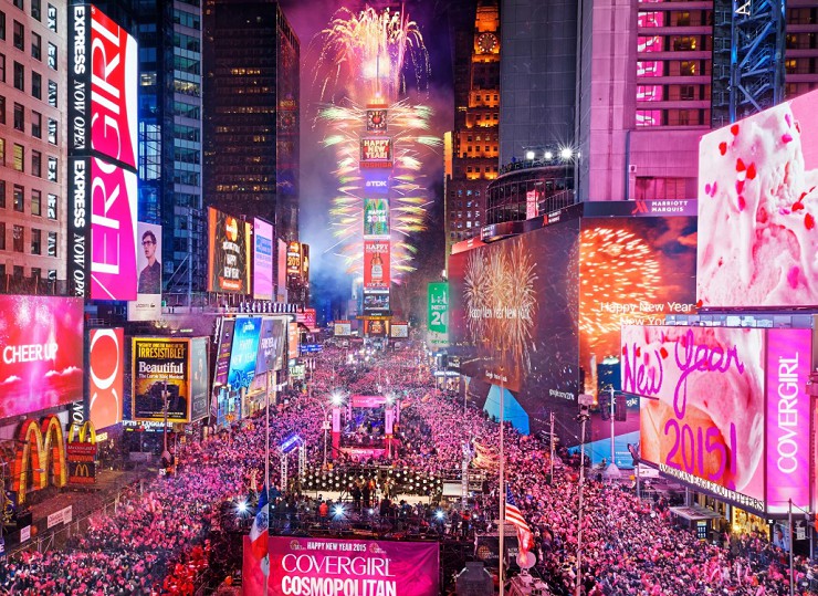 Таймс-сквер Новый год
