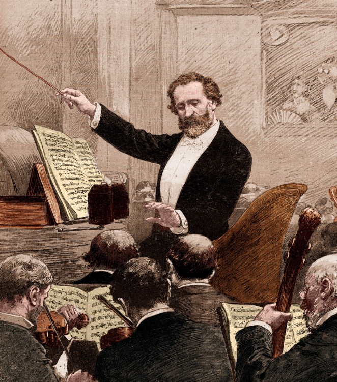Джузеппе Верди дирижирует в Париже, 1880