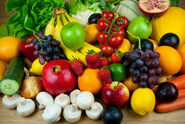 Ягоды, фрукты и овощи