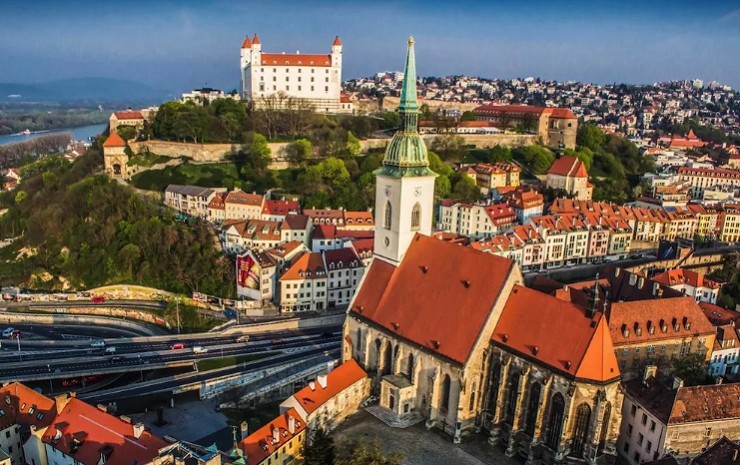 Вид на Старый город Братиславы