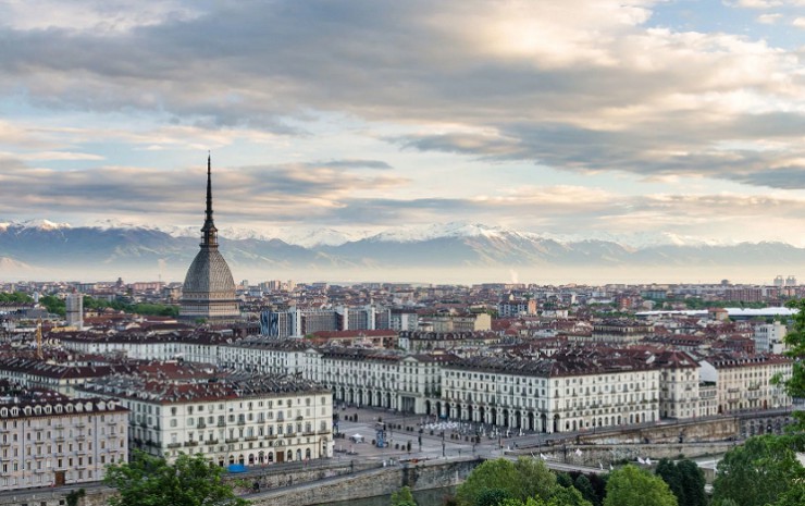 Панорама Старого города в Турине
