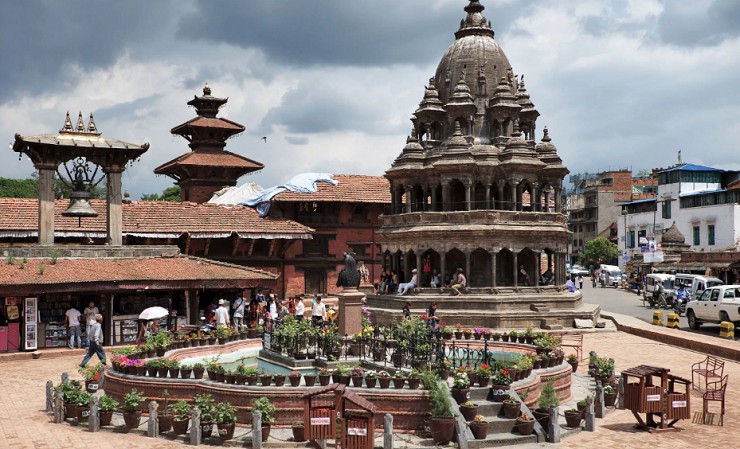 Центральная площадь города Патан в долине Катманду