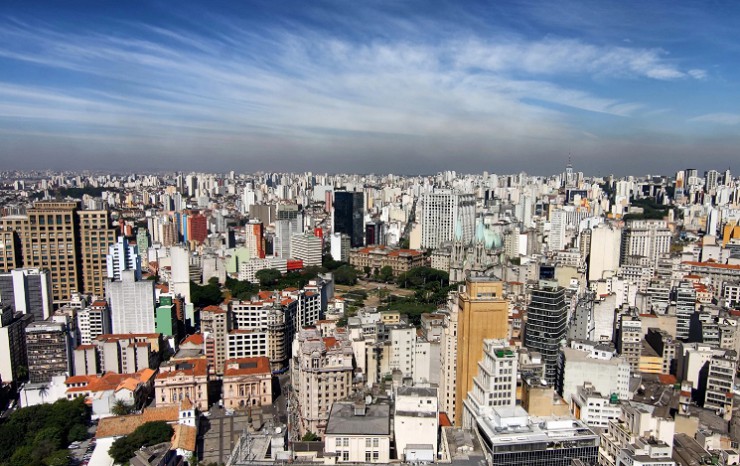 Панорама ультрасовременного города Сан-Паулу