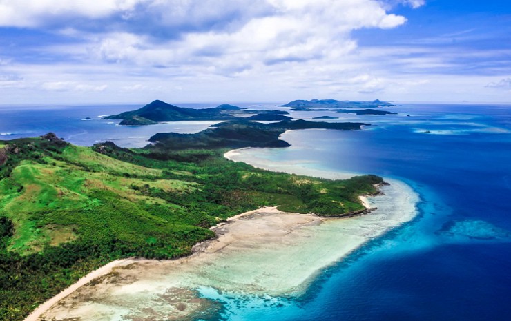 Туристический рай на одном из островов архипелага Ясава