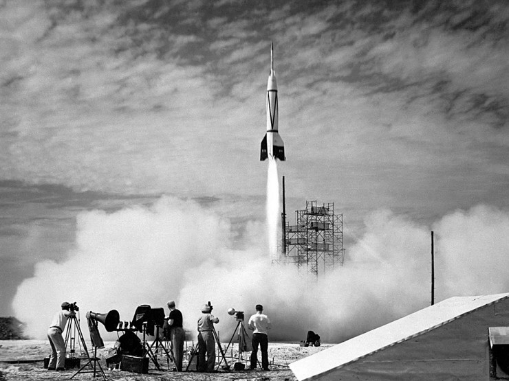 Запуск ракеты «Бампер-8» с полигона Канаверал 24 июля 1950 г.