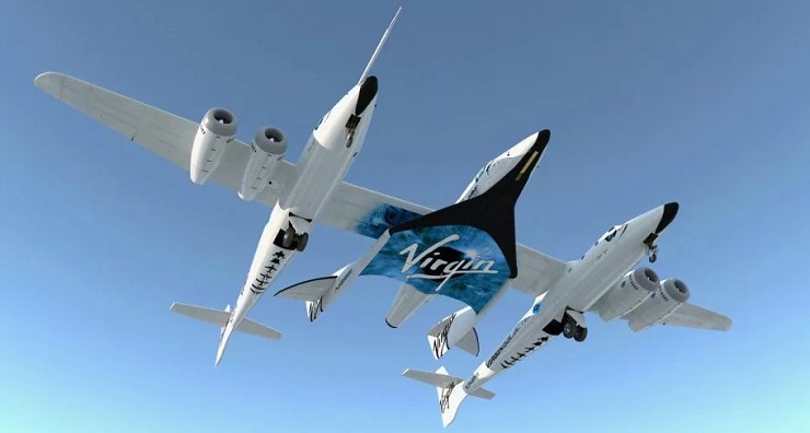 Новый орбитальный самолет SpaceShipTwo, созданный компанией Virgil Galactic