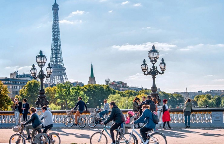 Велопрогулка в Париже