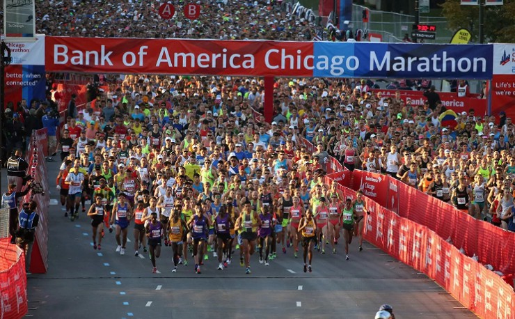 Чикагский марафон по бегу