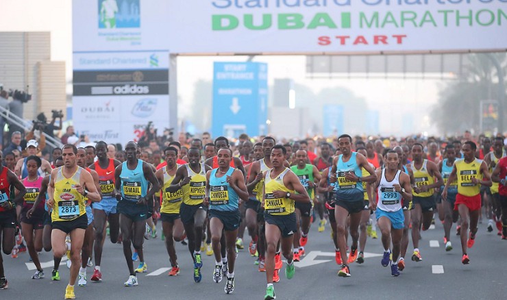 Дубайский марафон по бегу