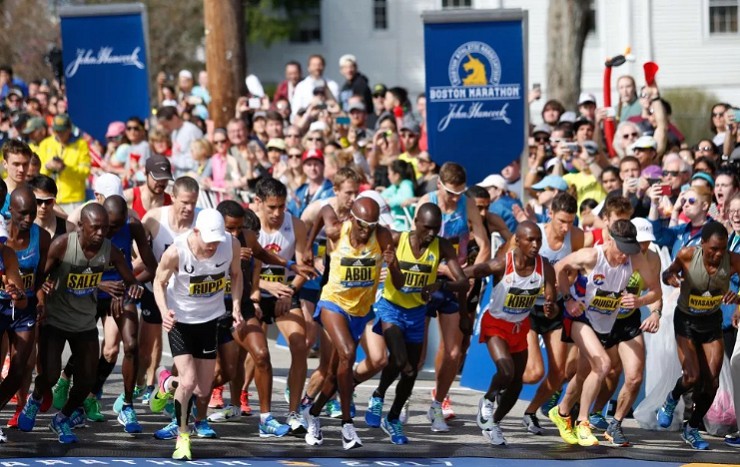 Бостонский марафон по бегу