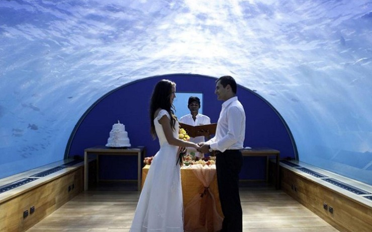 Свадьба на Мальдивах под водой