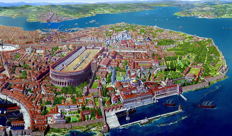 Вид на Константинополь. Реконструкция
