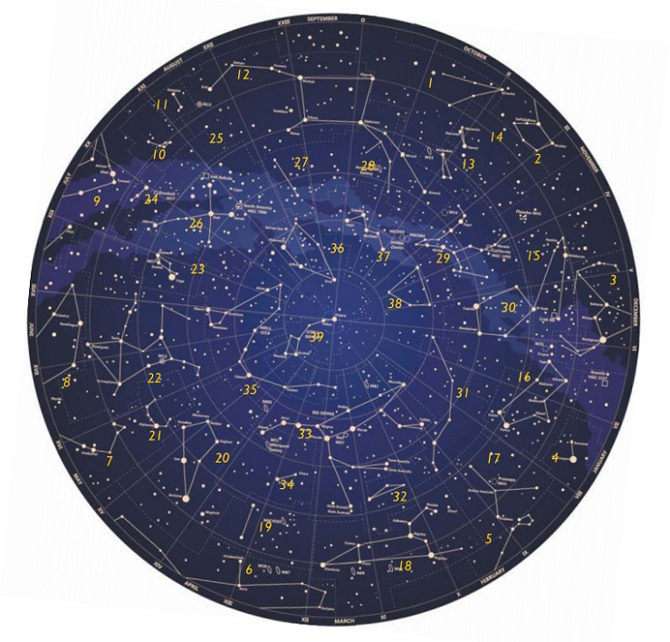 Карта звезд созвездия. Звездное небо с созвездиями Северного полушария. Карта звёздного неба Северное полушарие. Звездный атлас Северного полушария. Карта звездного неба Южного полушария с созвездиями.