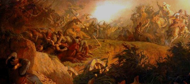 Битва при Мохаче, 1526 г. С картины Берталана Секея. 1866 г.