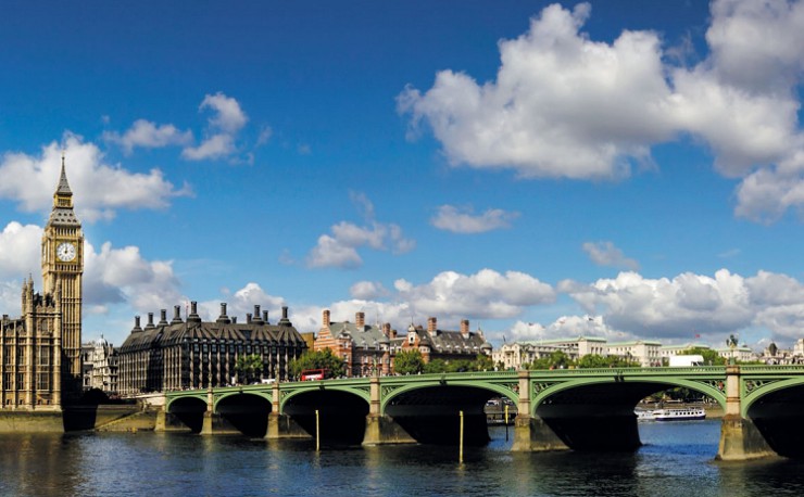 Классический лондонский вид: Вестминстерский дворец и Биг-Бен