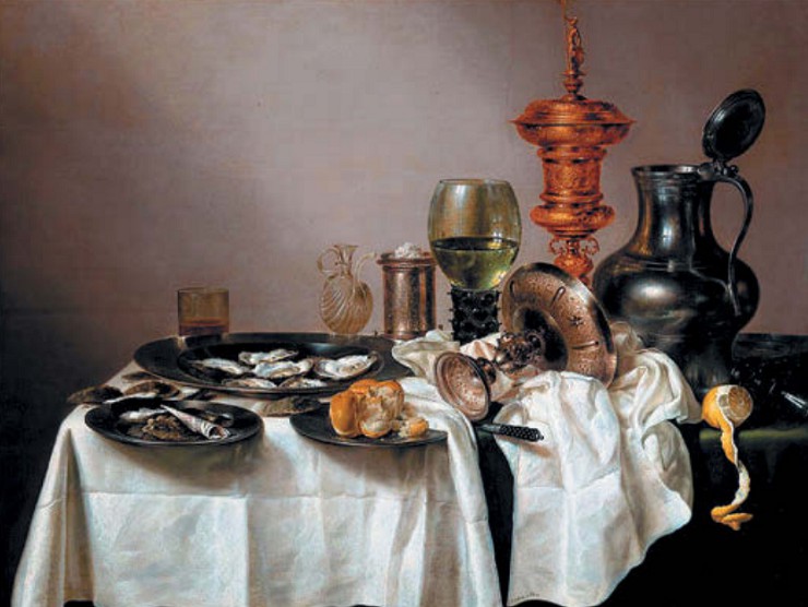 Виллем Клас Хеда. Натюрморт с позолоченной чашей. 1635