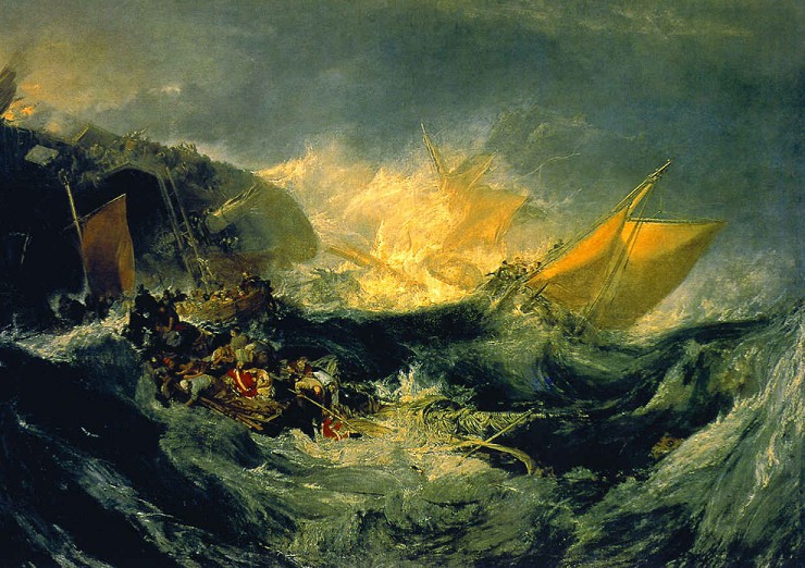 Уильям Тернер. Кораблекрушение. 1805
